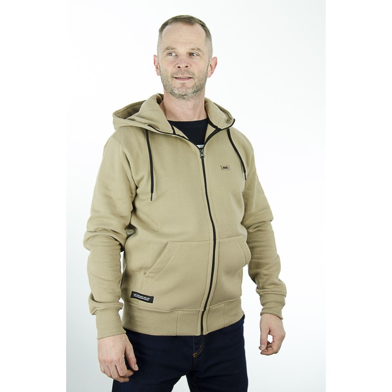 Bluza ELADE zip z kapturem Patch beż