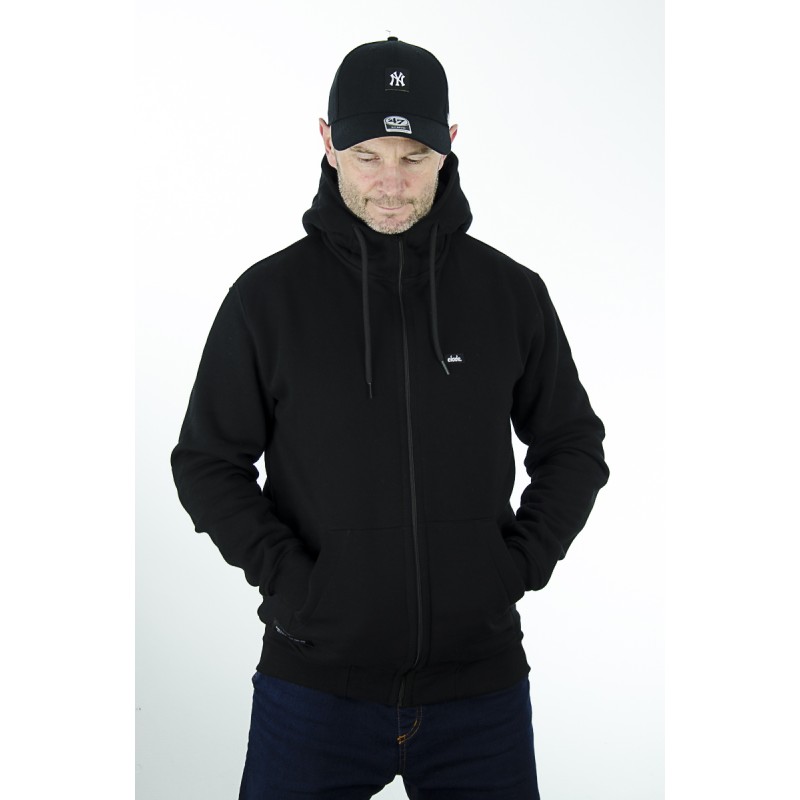 Bluza ELADE zip z kapturem Patch czarny