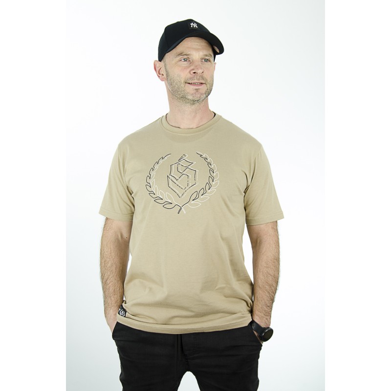 T-Shirt ŚRODOWISKO MIEJSKIE Outline beżowy