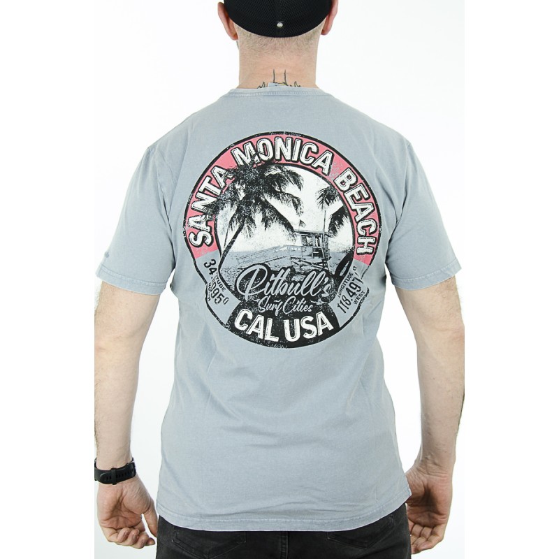 T-Shirt PIT BULL Oceanside sprany błękitny