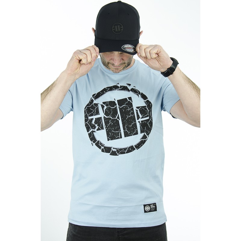 T-Shirt PIT BULL Scratch błękit