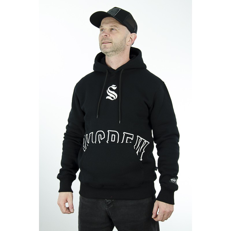Bluza ŚRODOWISKO MIEJSKIE z kapturem ŚMCrew czarny