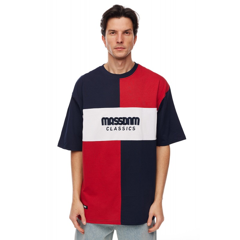 Koszulka MASS Denim Tony granat/czerwony