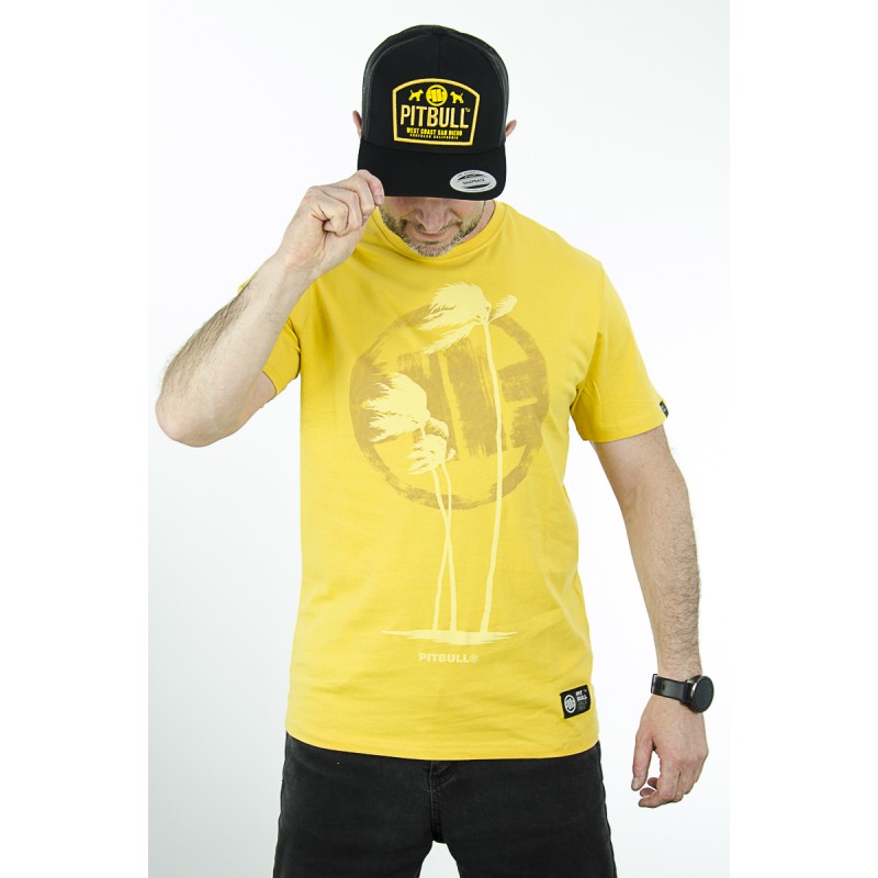 T-Shirt PIT BULL Palms żółty