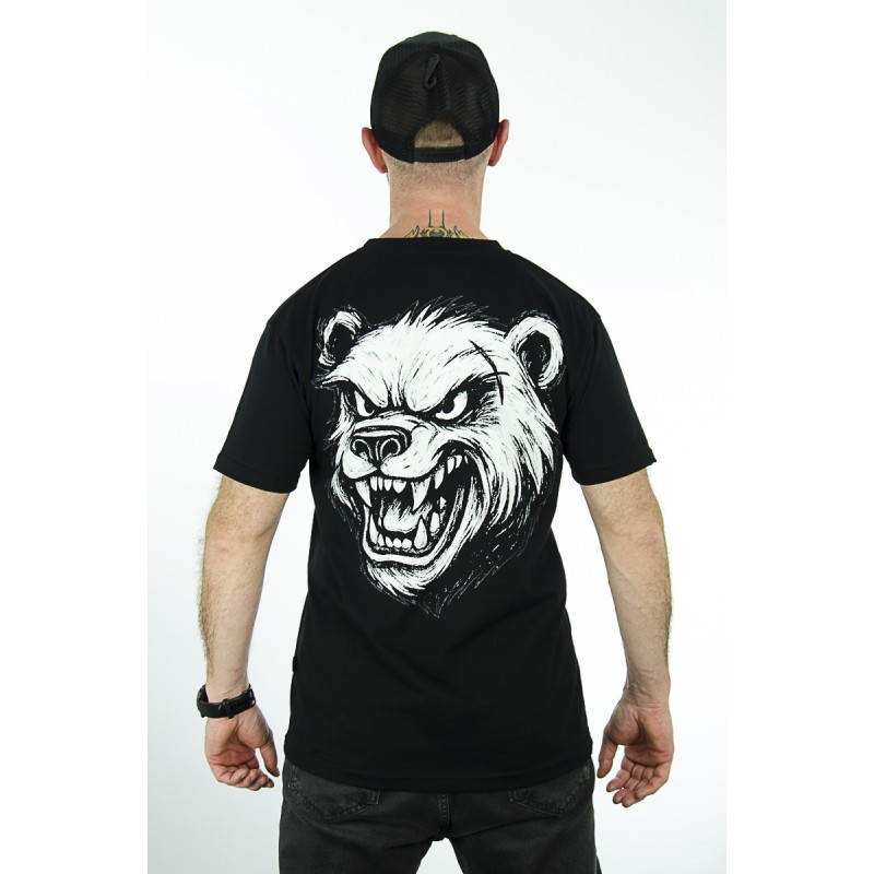 T-Shirt ŚRODOWISKO MIEJSKIE Bear Madness czarny
