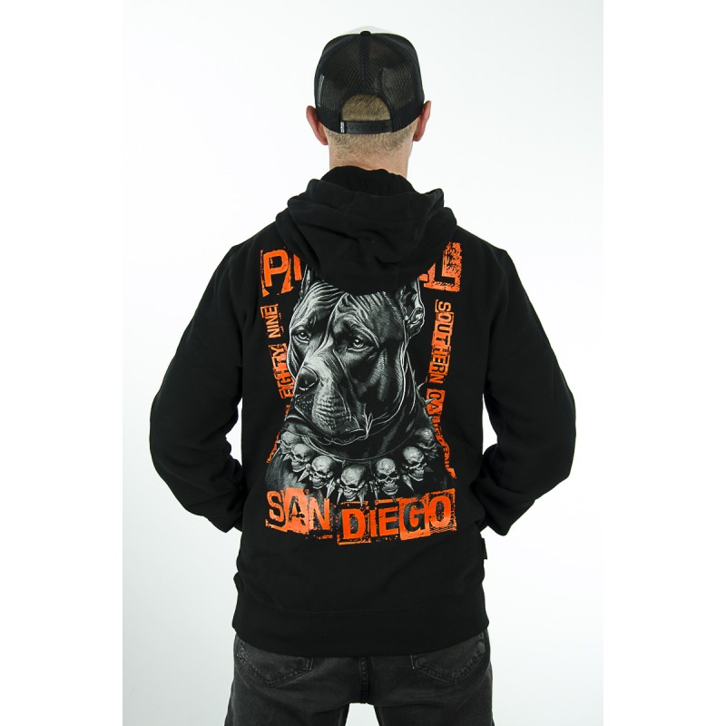 Bluza PIT BULL z kapturem Blacky czarny