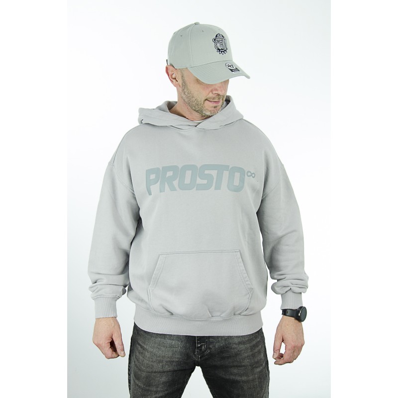 Bluza PROSTO z kapturem Big Log szary