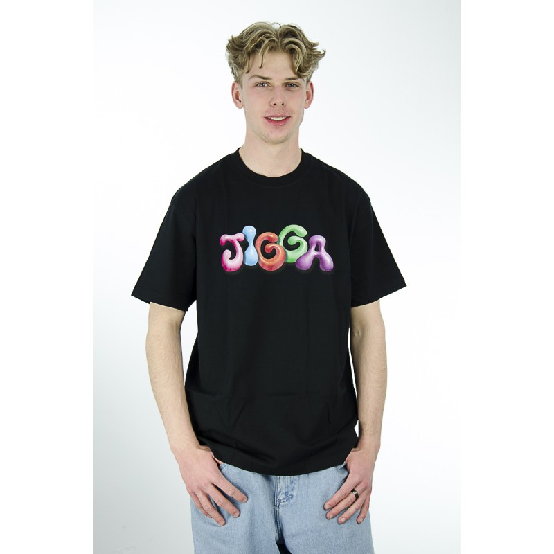 T-Shirt JIGG Colorfull czarny