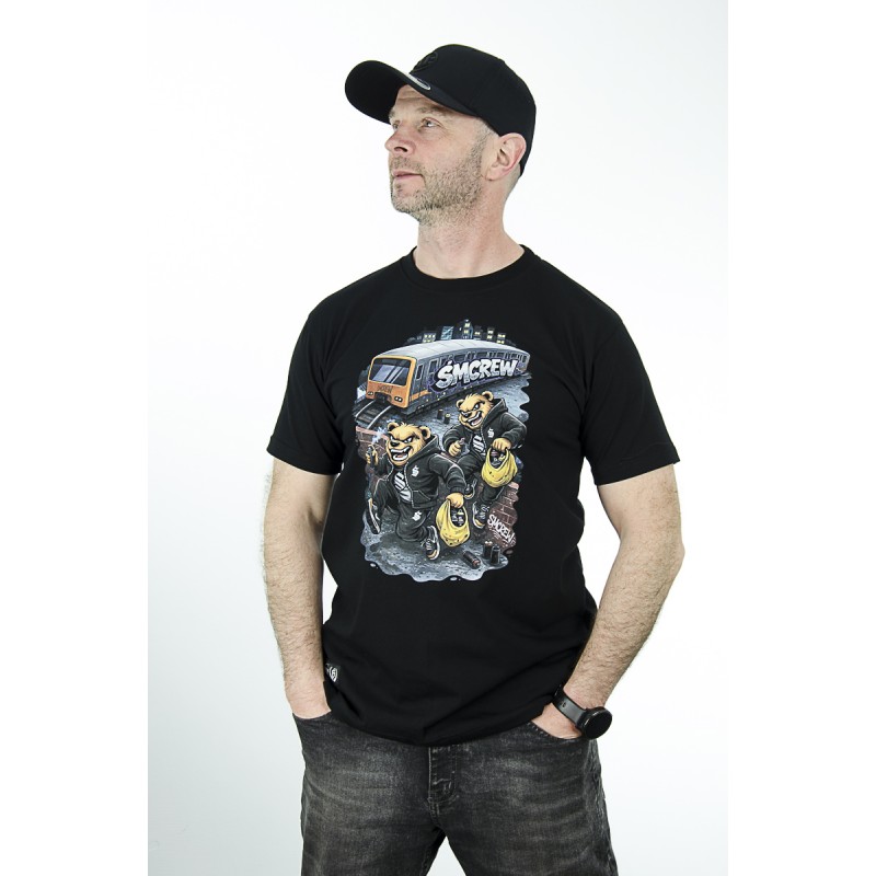 T-Shirt Środowisko Miejski Graffiti czarny