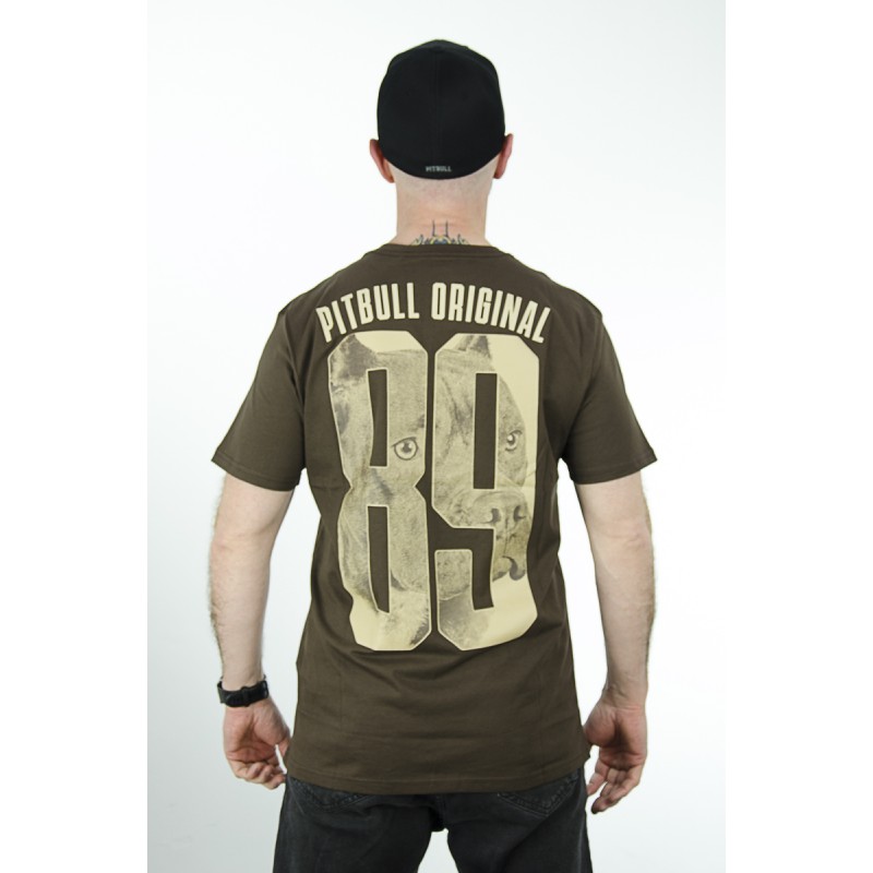 T-Shirt PIT BULL Eighty Nine Dog brąz