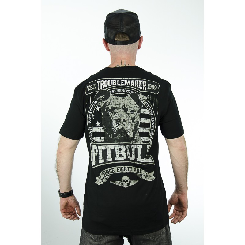 T-Shirt PIT BULL Troublemaker czarny