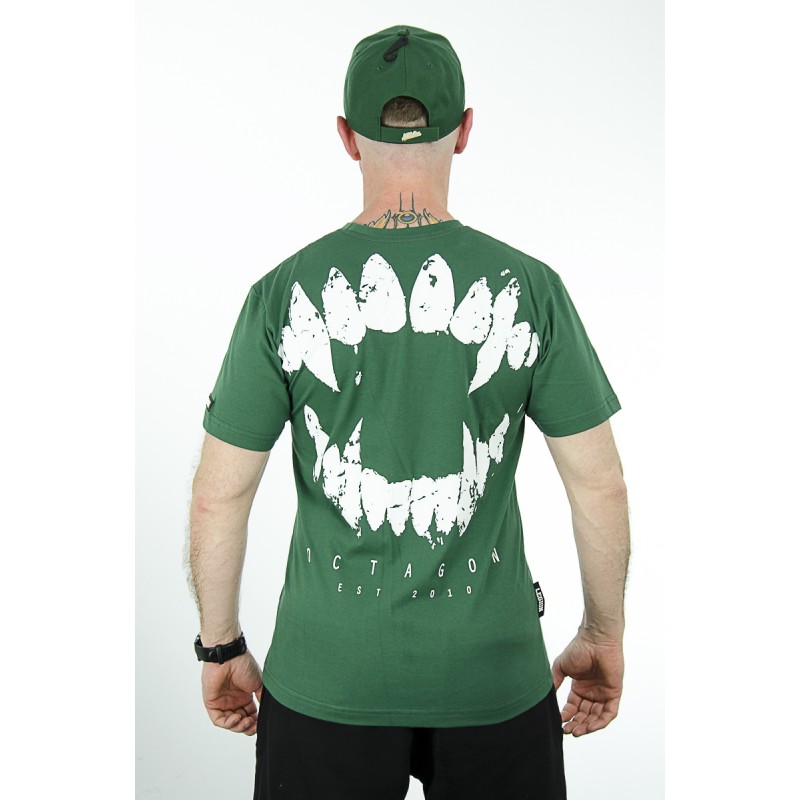 T-Shirt OCTAGON Zęby zielony