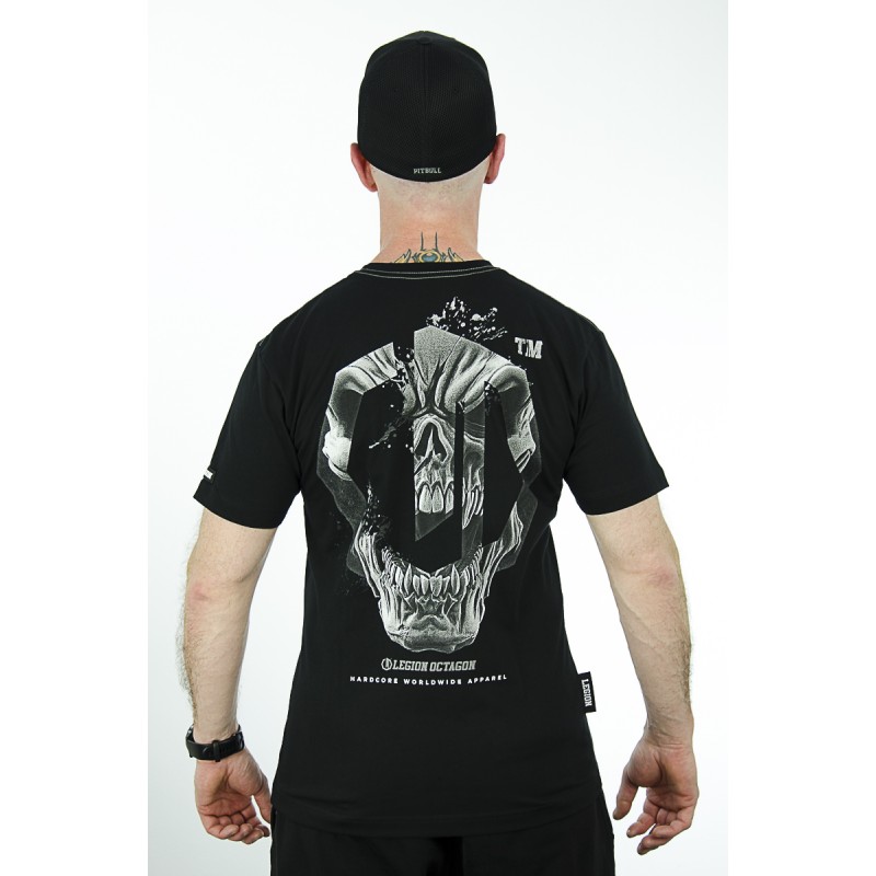 T-Shirt OCTAGON Skull czarny