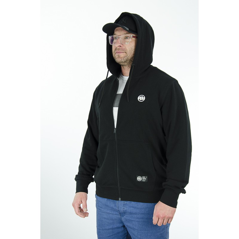Bluza PIT BULL zip z kapturem Jarvis czarny