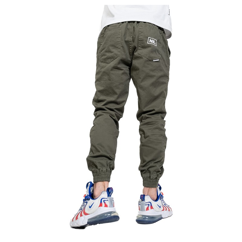 Spodnie NBL jogger jeans Icon oliwka